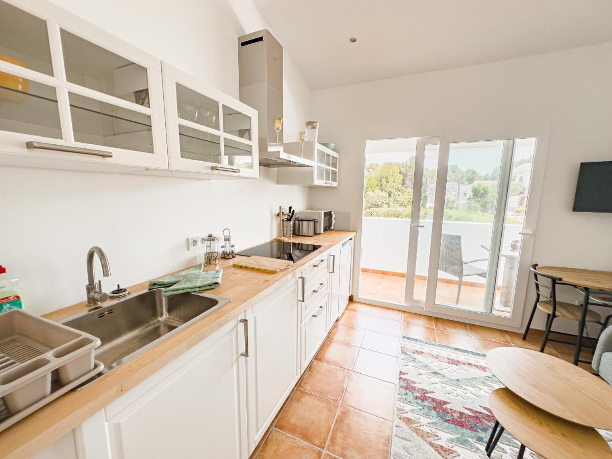 Casa Maria Top Floor Studio Apartment With Swimming Pool Xabia Bagian luar foto