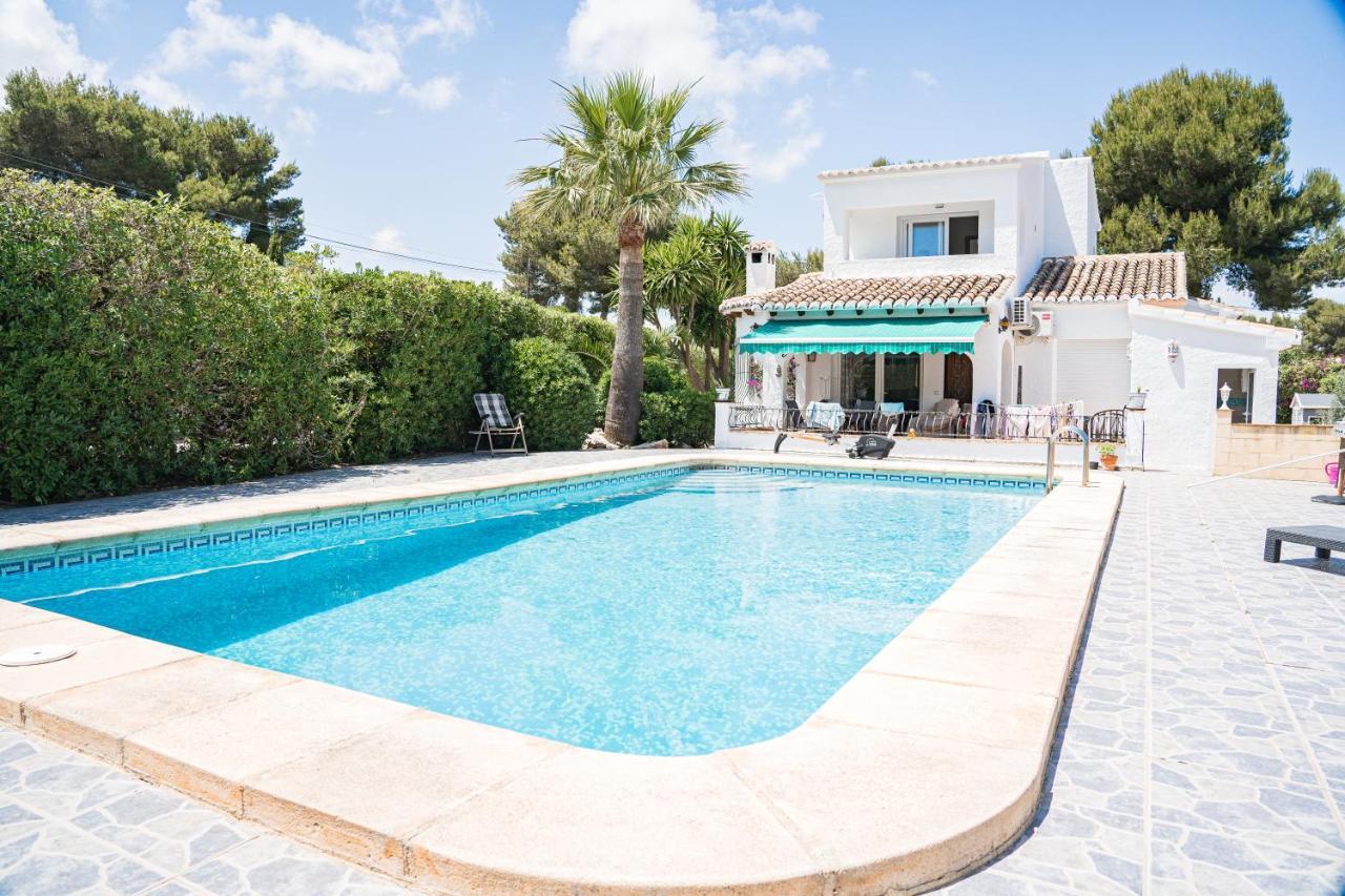Casa Maria Top Floor Studio Apartment With Swimming Pool Xabia Bagian luar foto