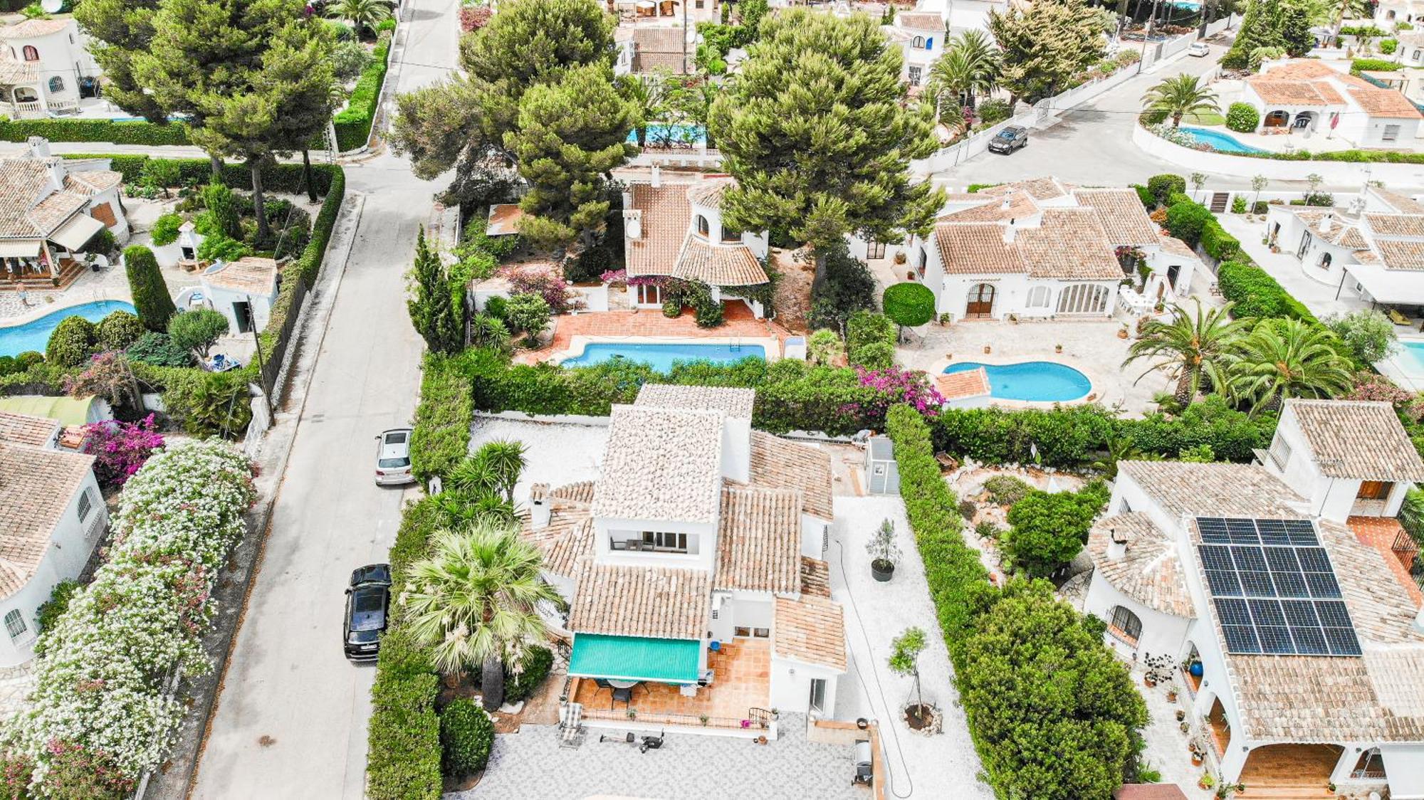 Casa Maria Top Floor Studio Apartment With Swimming Pool Xabia Bagian luar foto