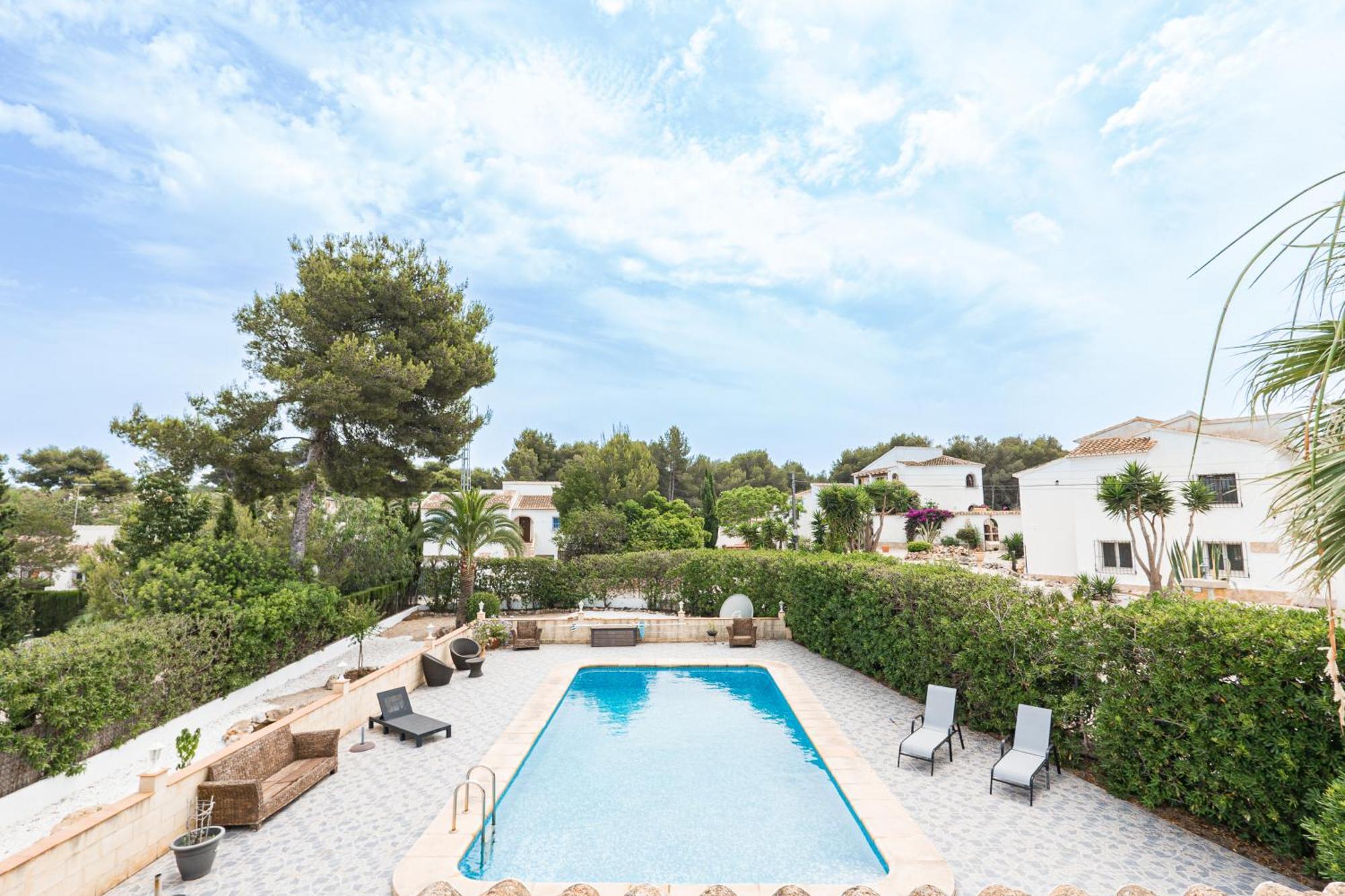 Casa Maria Top Floor Studio Apartment With Swimming Pool Xabia Bagian luar foto