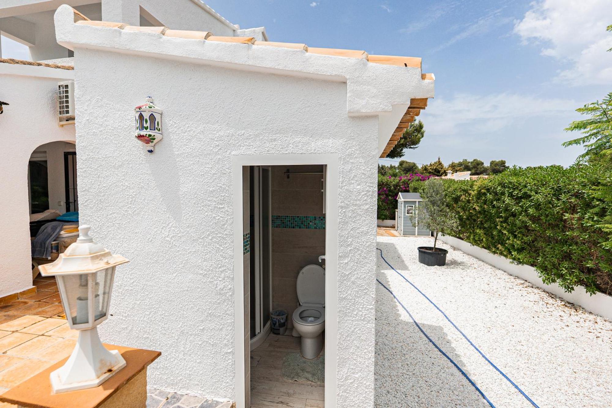 Casa Maria Top Floor Studio Apartment With Swimming Pool Xabia Bagian luar foto
